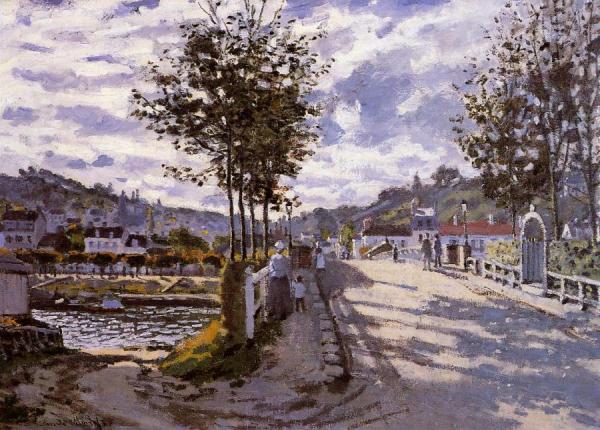 The Bridge At Bougival by Claude Monet