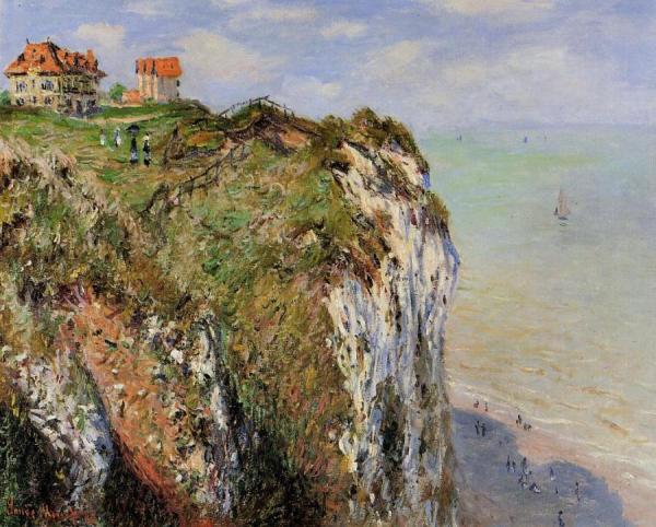 The Cliff At Dieppe by Claude Monet