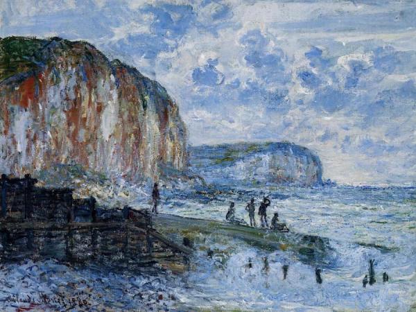 The Cliffs Of Les Petites-dalles by Claude Monet