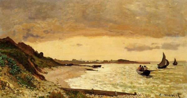 The Coast At Sainte-adresse by Claude Monet