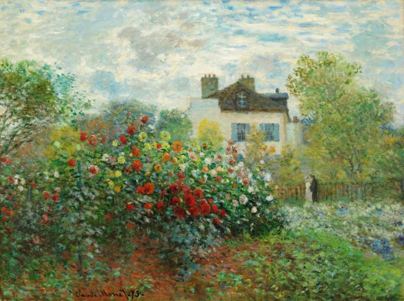 The Garden At Argenteuil by Claude Monet