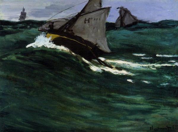 The Green Wave by Claude Monet Oil Painting Reproductions