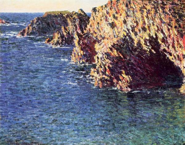 The Grotto Of Port-domois by Claude Monet