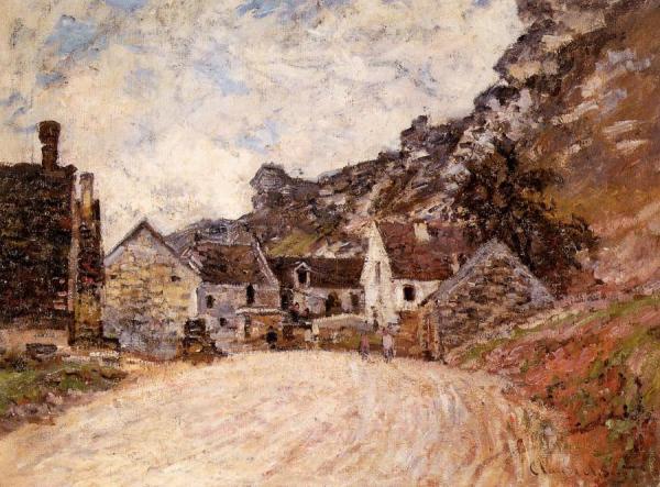 The Hamlet Of Chantemesie At The Foot Of The Rock by Claude Monet Oil Painting Reproductions