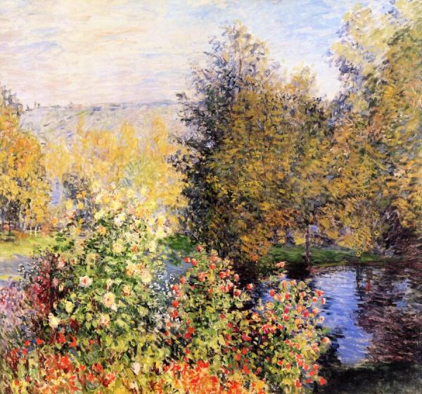 The Hoschedes' Garden At Montgeron by Claude Monet