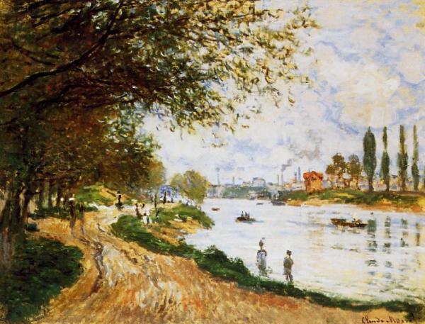 The Isle La Grande Jatte by Claude Monet Oil Painting Reproductions