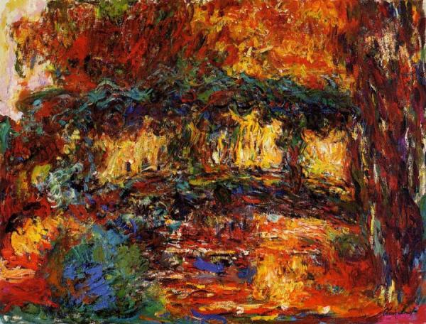 The Japanese Bridge by Claude Monet