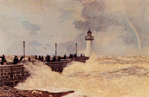 The Jetty At Le Havre by Claude Monet