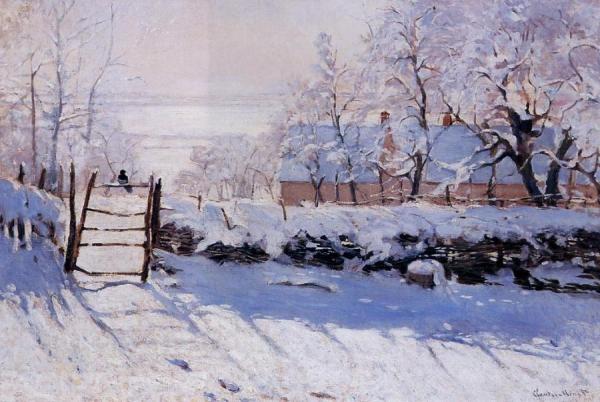 The Magpie by Claude Monet