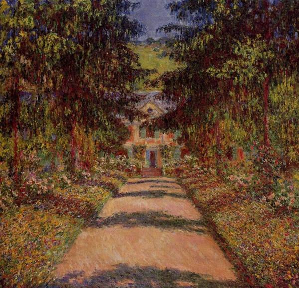 The Main Path At Giverny by Claude Monet