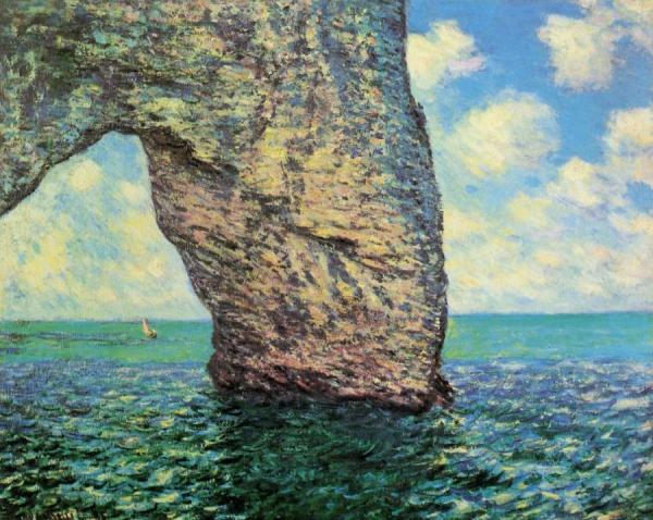 The Manneport At High Tide by Claude Monet