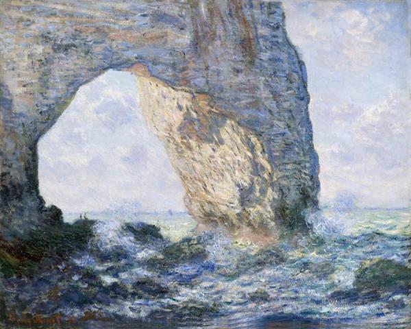 The Manneport, Etretat by Claude Monet