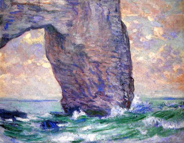 The Manneport, Seen From Below by Claude Monet Oil Painting Reproductions