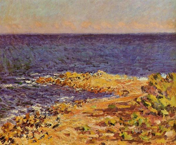 The Meditarranean At Antibes by Claude Monet
