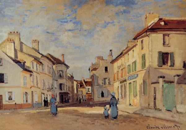 The Old Rue De La Chaussee, Argenteuil by Claude Monet