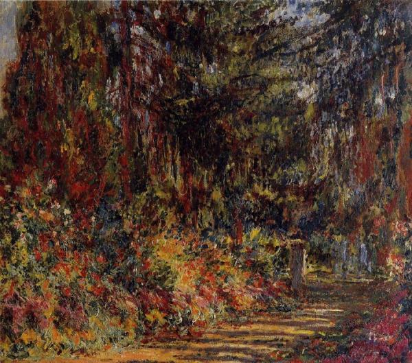 The Path At Giverny by Claude Monet