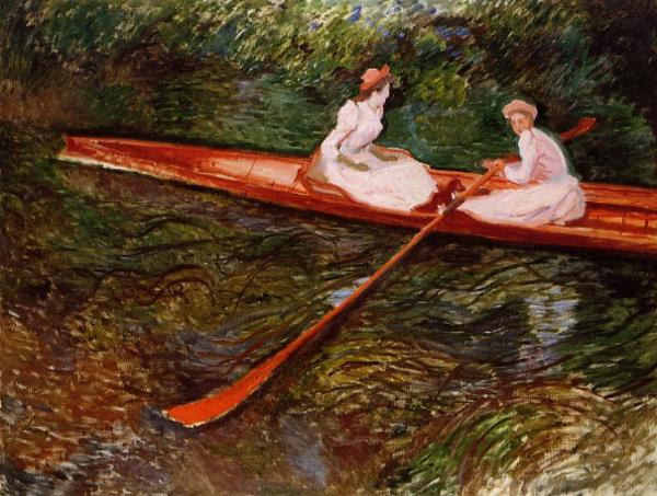 The Pink Skiff by Claude Monet Oil Painting Reproductions
