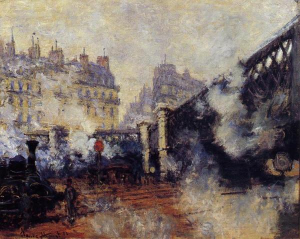 The Pont De L'europe, Saint-lazare Station by Claude Monet