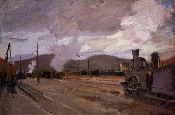 The Railroad Station At Argenteuil by Claude Monet Oil Painting Reproductions