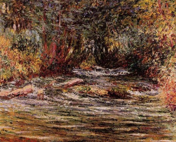 The River Epte At Giverny by Claude Monet