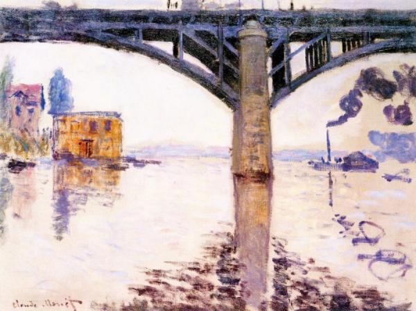 The Road Bridge At Argenteuil by Claude Monet