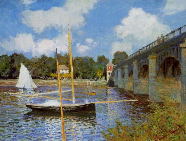 The Road Bridge At Argenteuil by Claude Monet