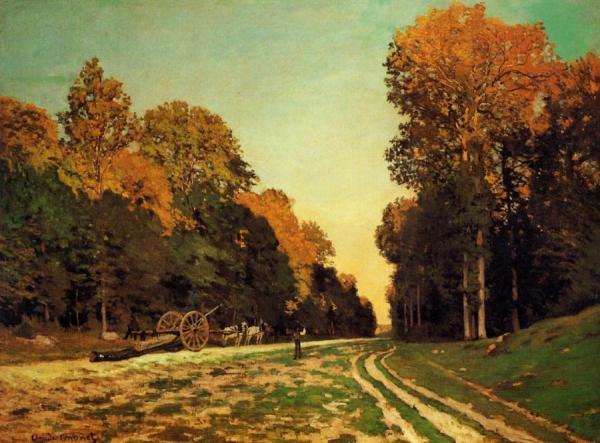 The Road From Chailly To Fontainebleau by Claude Monet