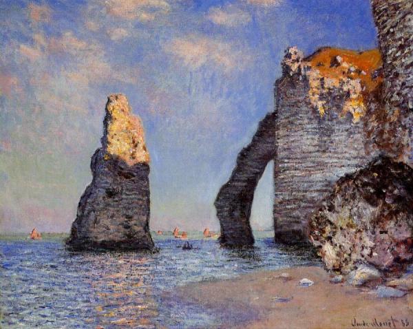 The Rock Needle And The Porte D'aval by Claude Monet