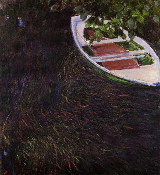 The Row Boat by Claude Monet