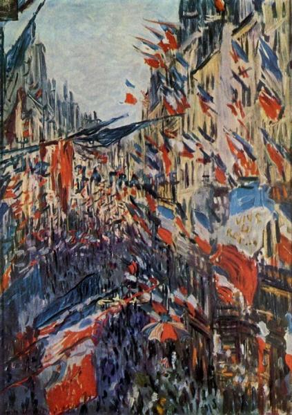 The Rue Saint-denis, 30th Of June 1878 by Claude Monet Oil Painting Reproductions