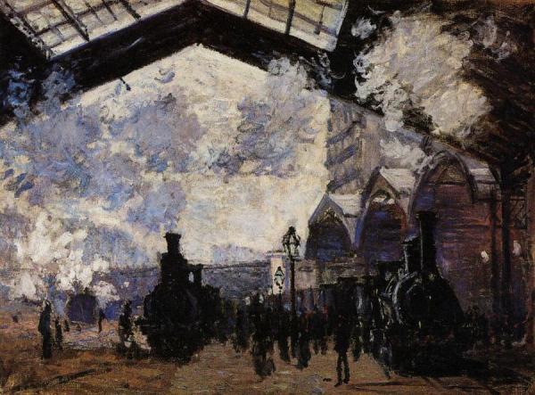 The Saint-lazare Station by Claude Monet
