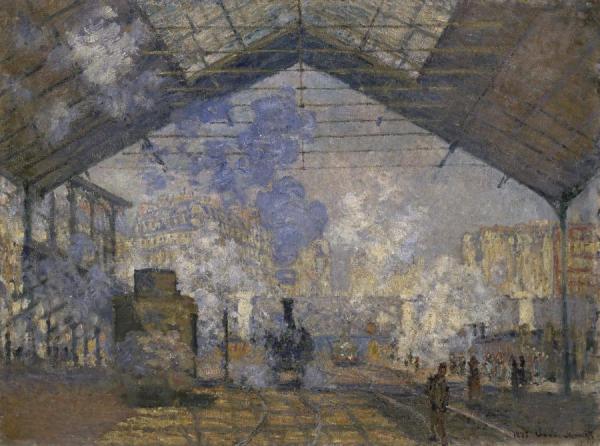 The Saint-lazare Station by Claude Monet