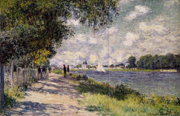 The Seine At Argenteuil by Claude Monet