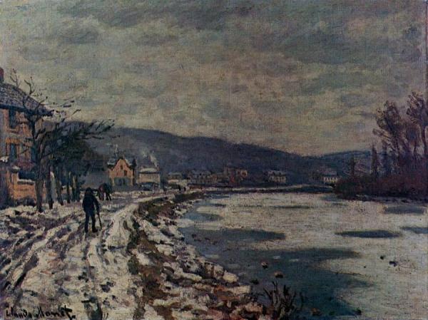 The Seine At Bougival by Claude Monet