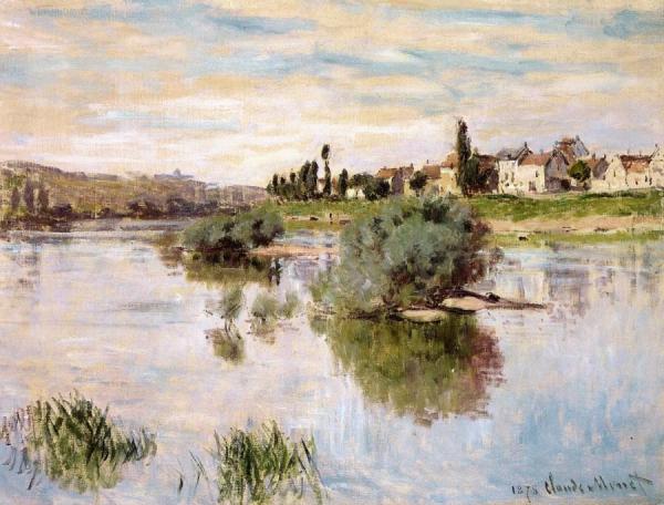 The Seine At Lavacourt by Claude Monet