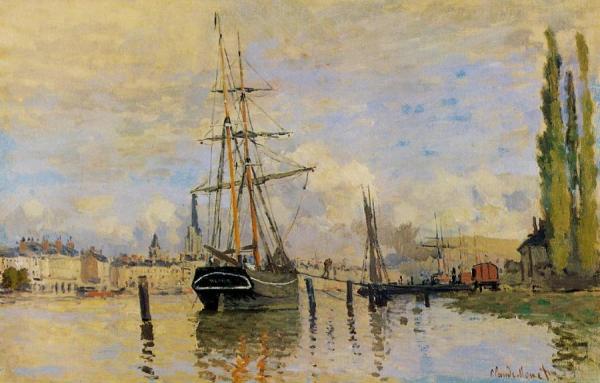 The Seine At Rouen by Claude Monet