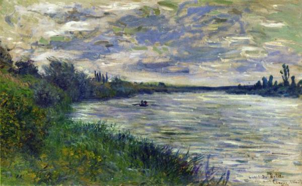 The Seine Near Vetheuil, Stormy Weather by Claude Monet