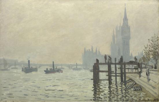 The Thames Below Westminster by Claude Monet