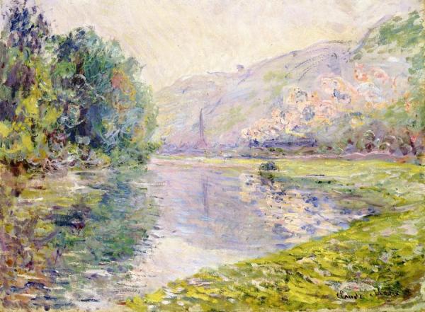 The Train At Jeufosse by Claude Monet