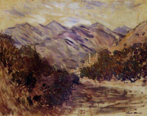 The Valley Of The Nervia With Dolceacqua by Claude Monet Oil Painting Reproductions