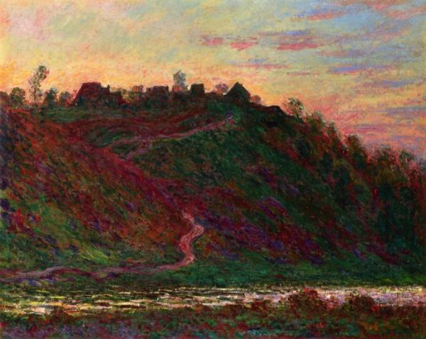 The Village Of La Roche-blond, Sunset by Claude Monet Oil Painting Reproductions