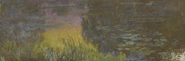 The Water Lilies   Setting Sun by Claude Monet