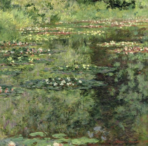 The Waterlily Pond,1904 by Claude Monet