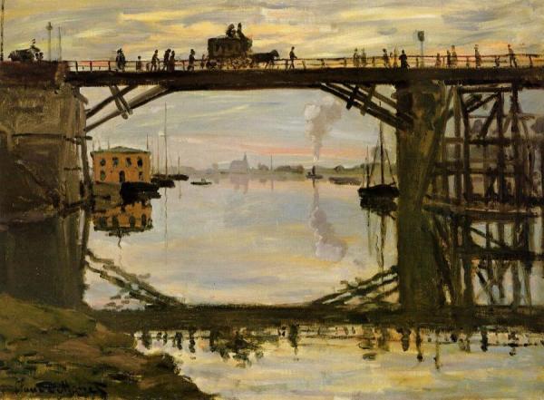 The Wooden Bridge by Claude Monet