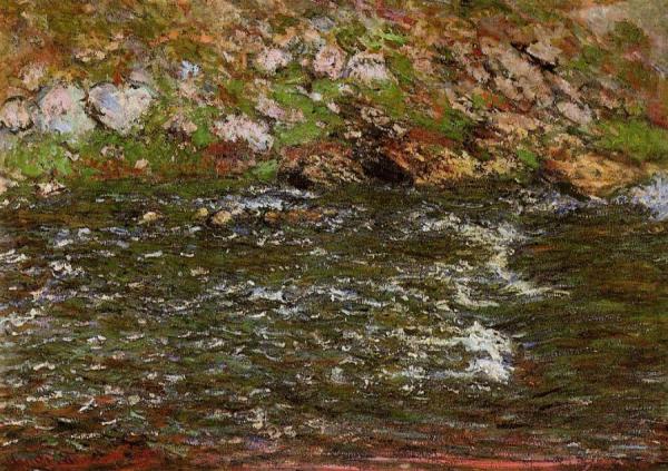 Torrent Of  The Petite Creuse At Freeselines by Claude Monet