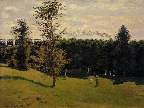 Train In The Country by Claude Monet