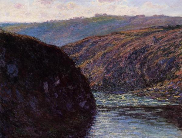 Valley Of The Creuse, Afternoon Sunlight by Claude Monet Oil Painting Reproductions