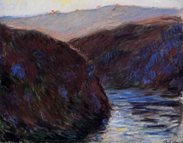 Valley Of The Creuse, Evening Effect by Claude Monet Oil Painting Reproductions