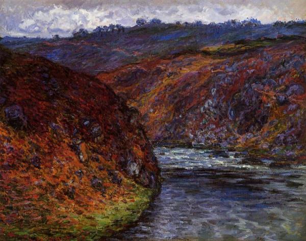 Valley Of The Creuse, Grey Day by Claude Monet