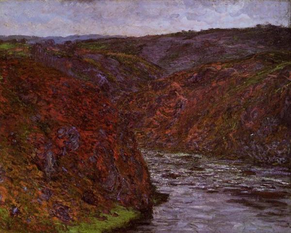 Valley Of The Creuse, Grey Sky by Claude Monet